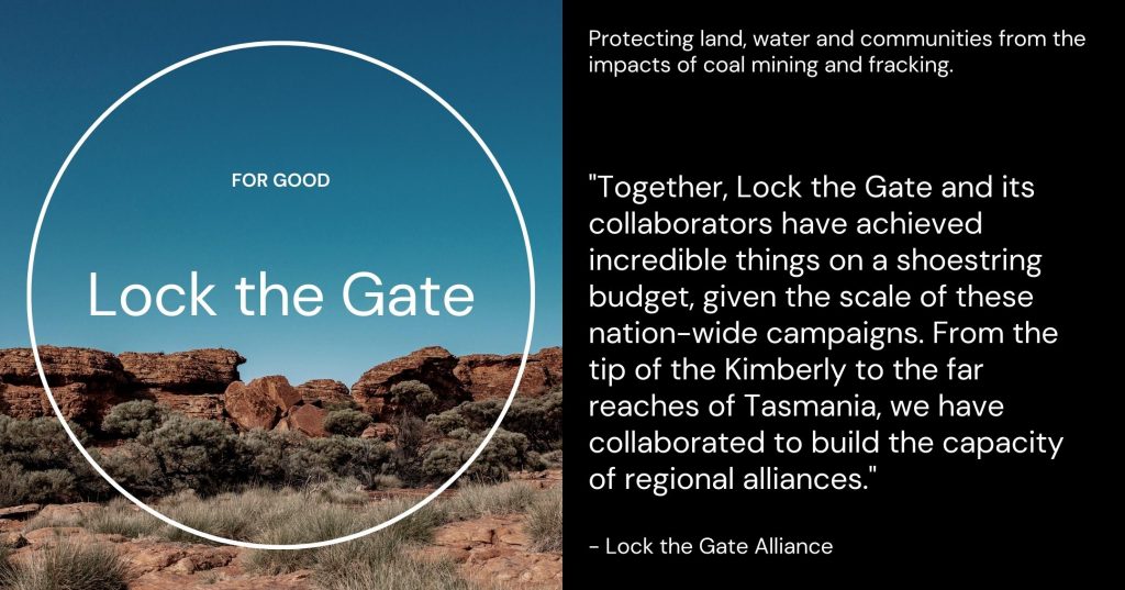 Lock the Gate - making finance a force for good