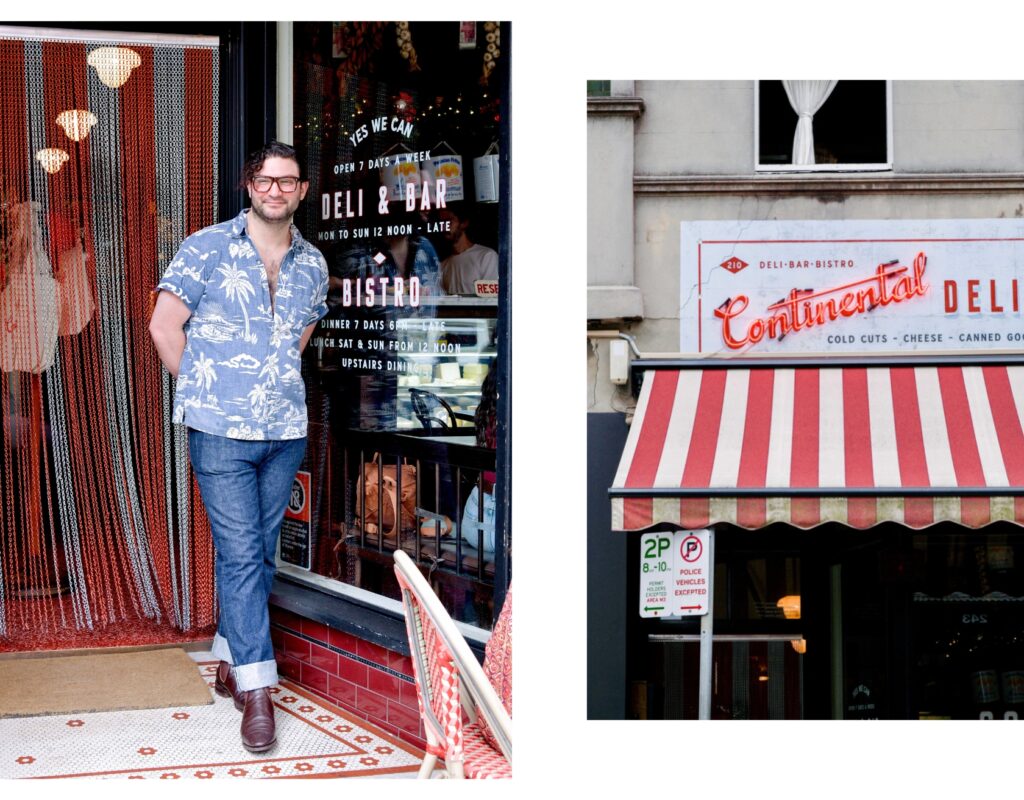 Mikey at the Continental Deli